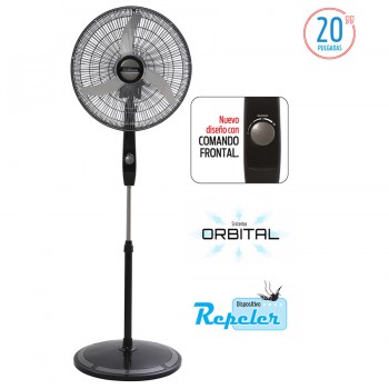 VENTILADOR PIE LILIANA 20 VPC20B 3 VELOCIDADES ORBITAL 90W