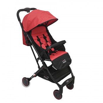 COCHE PARAGUITA LOVE 1005 NEGRO ROJO