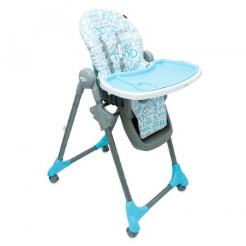 SILLA ALTA DE COMER PLEGABLE LOVE 652 CELESTE 3 POSICIONES