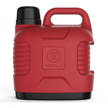 BIDON PLASTICO TERMOLAR ROJO DE 5LTS