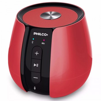 PARLANTE PORTÁTIL CON BLUETOOTH Y MICROFONO PHILCO SPH99R ROJO