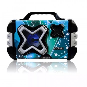PARLANTE SANSEI PARTY STYLE SBT111 BLUETOOTH 10W FM CON MIC