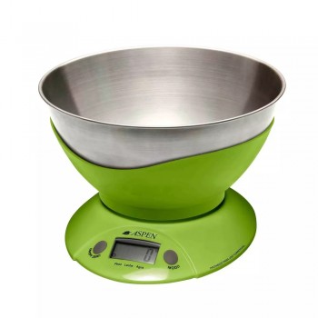 BALANZA DIGITAL DE COCINA ASPEN EK3555 PANTALLA LCD 3KG