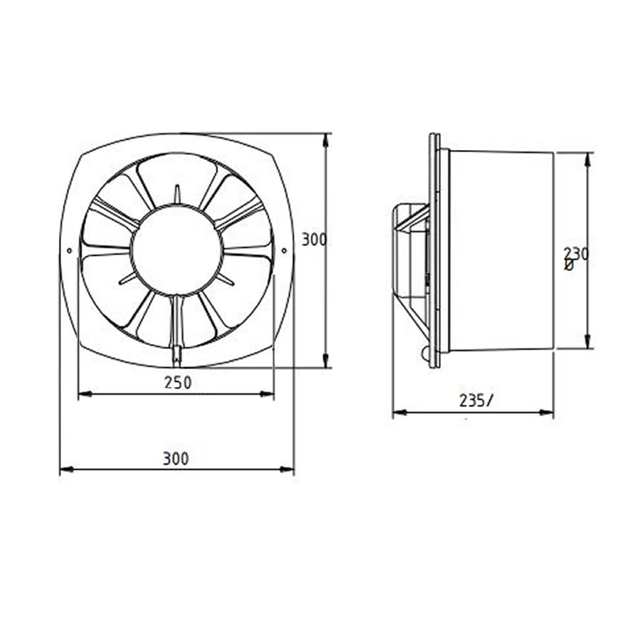 Extractor De Aire Para Cocina Ecoclima Cromo Pared De 15 Cm