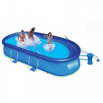 PILETA INFLABLE SOL DE VERANO MAX 45 5500LTS + FILTRO Y BARREFONDO
