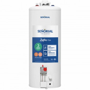 TERMOTANQUE MULTIGAS SEÑORIAL ZAFIRO COLGAR/PIE 85LTS
