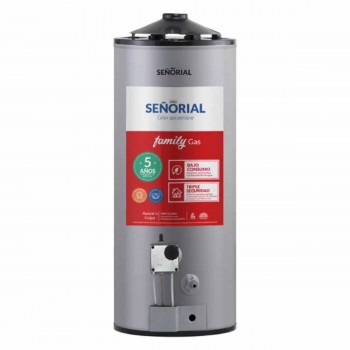 TERMOTANQUE A GAS SEÑORIAL FAMILY ALTA RECUPERACIÓN 50LTS