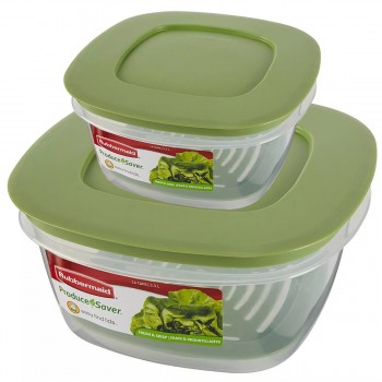 SET DE 2 CONTENEDORES RUBBERMAID PRODUCE SAVER 3.3 LITROS