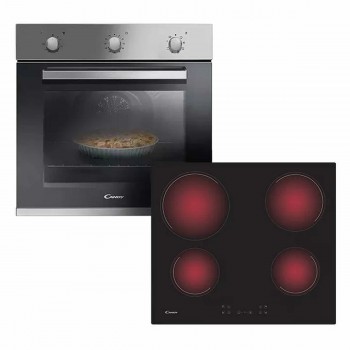 HORNO ELÉCTRICO CANDY FCP602XL + ANAFE VITROCERÁMICO CANDY CH64CCB