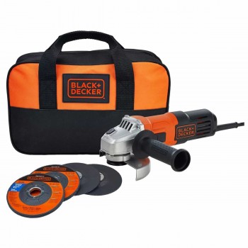 AMOLADORA BLACK DECKER G650K5 DE 650W + 4 DISCOS 1 BOLSO