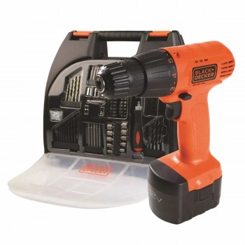 TALADRO INALAMBRICO BLACK DECKER CD121K100 12V + MALETIN