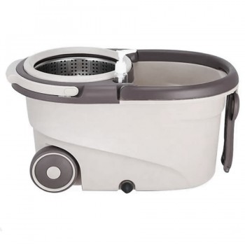 BALDE MOPA CENTRIFUGO CON ESCURRIDOR TM PLASTICO ACERO INOX