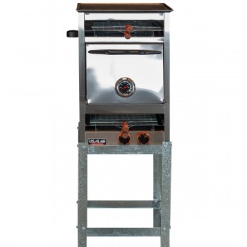 HORNO MULTIPLE 4 MOLDES DOBLE CARLITERA USMAN H4 CON PATAS