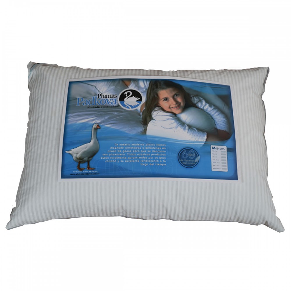 Almohadas De Plumas 100% Duvet Padkova 70 X 50 Cm