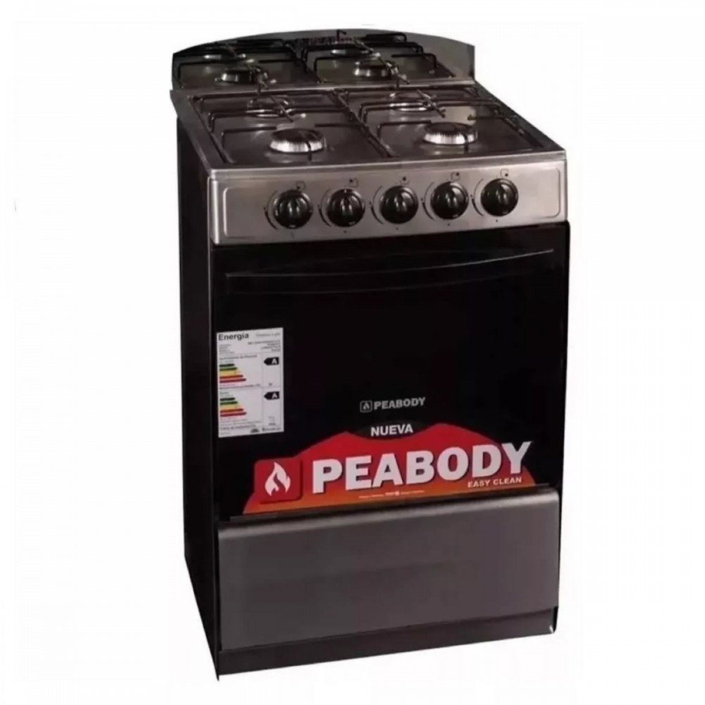 Cocina A Gas Natural Peabody Lc56 Acero Inox 56cm Tio Musa