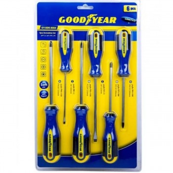 JUEGO KIT SET DE 6 DESTORNILLADORES GOOD YEAR GYSDK 8004