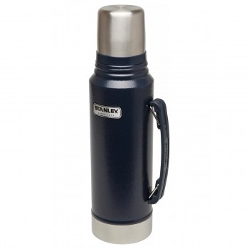 TERMO STANLEY CLASICO ORIGINAL DE 1 LITRO PICO CEBADOR AZUL