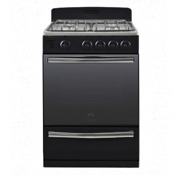 COCINA MULTIGAS ORMAY INOX NEGRA DE 57 CM CLASE A