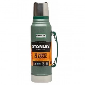 TERMO STANLEY CLASICO ORIGINAL DE 1.3LS VERDE TAPON CEBADOR