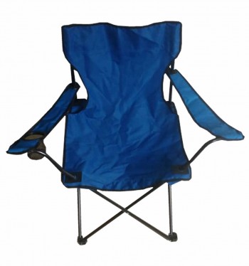 SILLON DIRECTOR PLEGABLE ACERO BJ-1803 PORTA VASOS AZUL