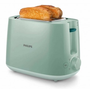TOSTADORA DE 2 RANURAS PHILIPS HD2581/60 VERDE 8 POSICIONES