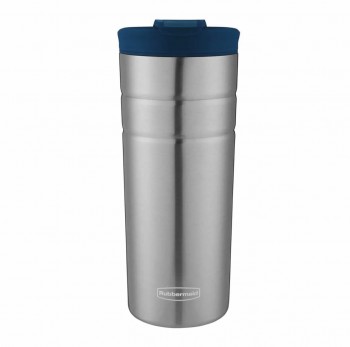 VASO TERMICO RUBBERMAID FLIP LID AZUL NAUTICAL ACERO INOXIDABLE 473ML