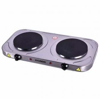 ANAFE ELECTRICO DE 2 HORNALLAS HYUNDAI HP2000 ACERO INOX 2000W