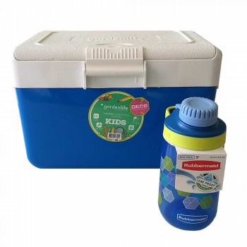 COMBO ESCOLAR LUNCHERA GARDEN LIFE BOTELLA RUBBERMAID