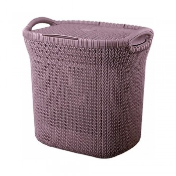 CESTO PLASTICO REY KHIPU MORADO 40LTS