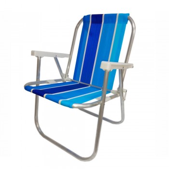 SILLON BAJO ALUMINIO BOTAFOGO 1 POSICIÓN AZUL