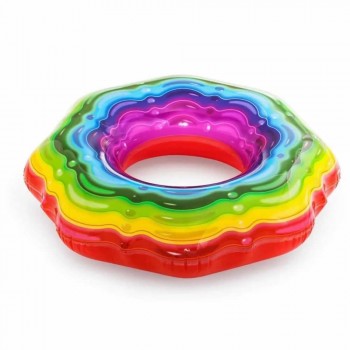 COLCHONETA INFLABLE PARA PILETA BESTWAY ARCOIRIS