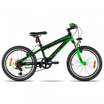 BICICLETA RODADO 20 AURORA AR24J20VN ASX VERDE NEGRO