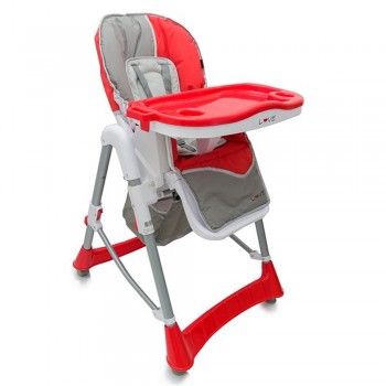 SILLA DE COMER BEBE LOVE 642 ROJO GRIS