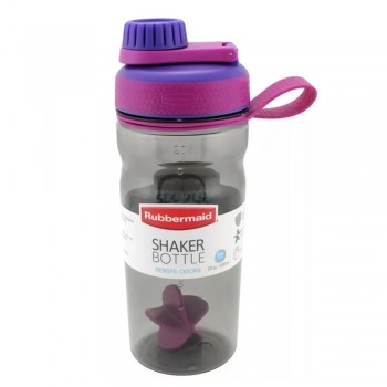 BOTELLA RUBBERMAID SHAKER 600ML FUCSIA VIOLETA