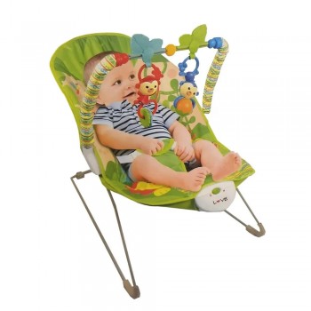 SILLA MECEDORA CON VIBRACION BEBE LOVE 420 VERDE