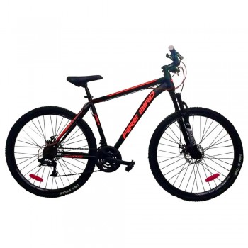 BICICLETA MTB FIREBIRD R29 21V ACERO NEGRO ROJO