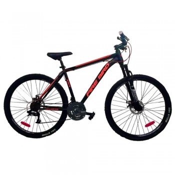 BICICLETA MTB FIREBIRD R29 21V ACERO NEGRO ROJO