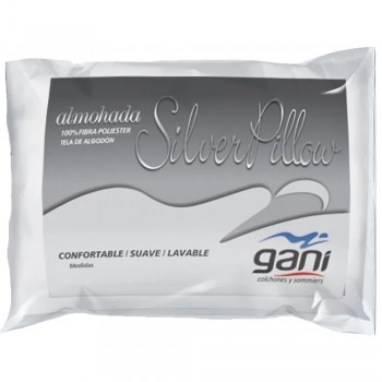 ALMOHADA GANI SILVER PILLOW DE 70 X 40CM