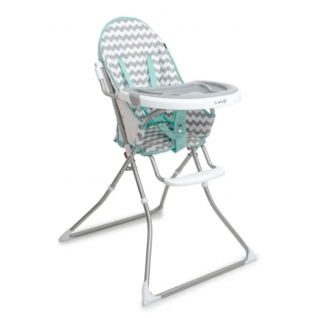 SILLA DE COMER BEBE LOVE 641 GRIS PLEGABLE LIVIANA