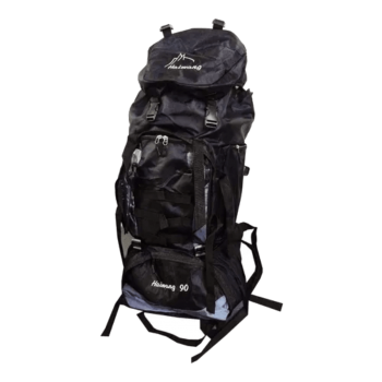 MOCHILA CAMPING NEGRO - GRIS 90LTS