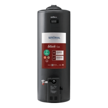 TERMOTANQUE MULTIGAS SEÑORIAL BLACK C/SUPERIOR 110LTS