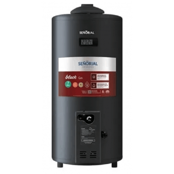 TERMOTANQUE MULTIGAS SEÑORIAL BLACK 2.0 CARGA SUP/INF 75LTS