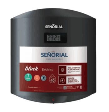 TERMOTANQUE ELÉCTRICO SEÑORIAL BLACK 2.0 C. INFERIOR 40LTS