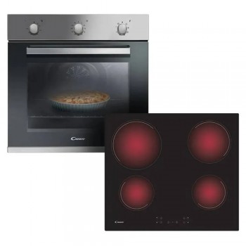 COMBO CANDY HORNO ELECTRICO FCP602X + ANAFE VITRO CH64CCB