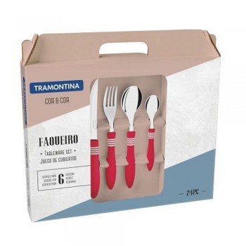JUEGO DE CUBIERTOS TRAMONTINA COR&COR 23499/763