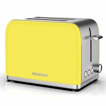 TOSTADORA PEABODY PET387 AMARILLA 2 RANURAS 6 NIVELES