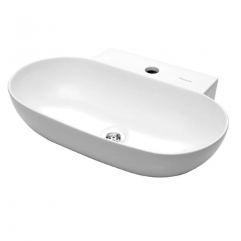 BACHA DE BAÑO DE APOYAR PIAZZA A171 BLANCO ESMALTADO