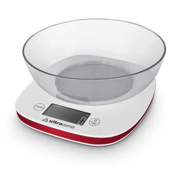 BALANZA DIGITAL DE COCINA ULTRACOMB BL-6002 CON BOWL 3 KG