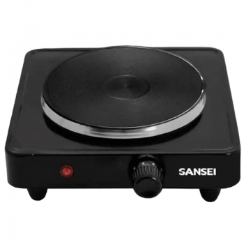 ANAFE ELECTRICO INDIVIDUAL DE 1 HORNALLA SANSEI ANSN1CBN DE 1000W