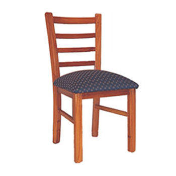 SILLA 050 DE MADERA CON ASIENTO TAPIZADO